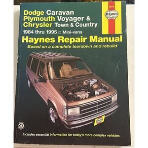 HAYNES 30010 Repair MANUAL 1984-1995 Dodge Caravan Plymouth Voyager Chrysler